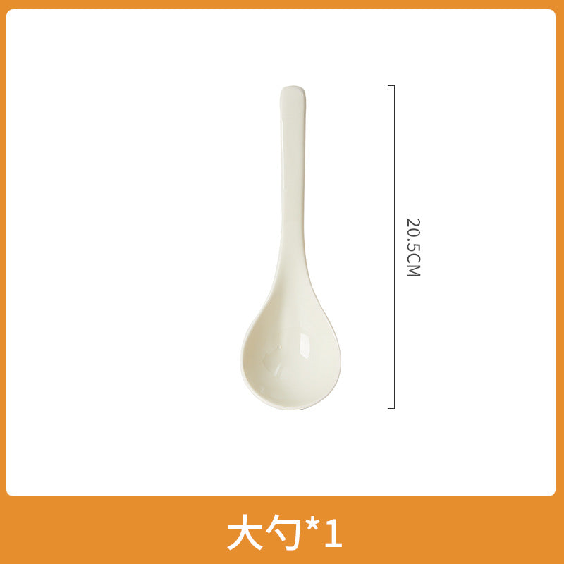 釉下彩奶油风2025新款碗碟套装高级感餐碗盘套装家用陶瓷餐具盘子