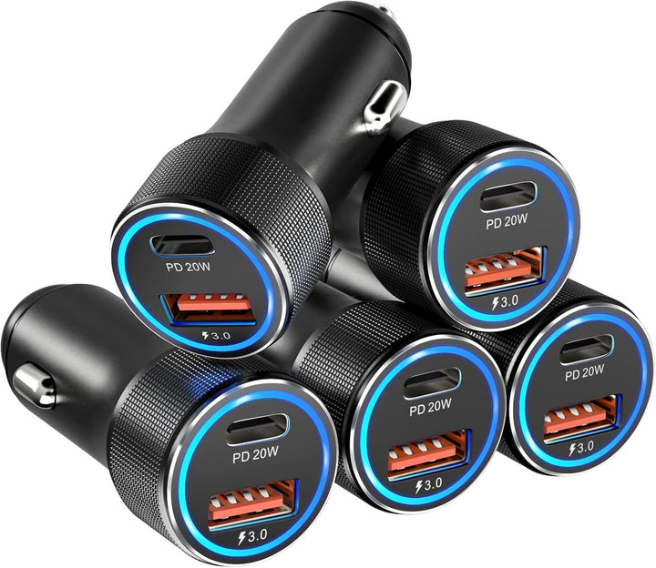 Metal Aluminum PD Super Fast Car Charger for Huawei - Premium Cigarette Lighter Adapter