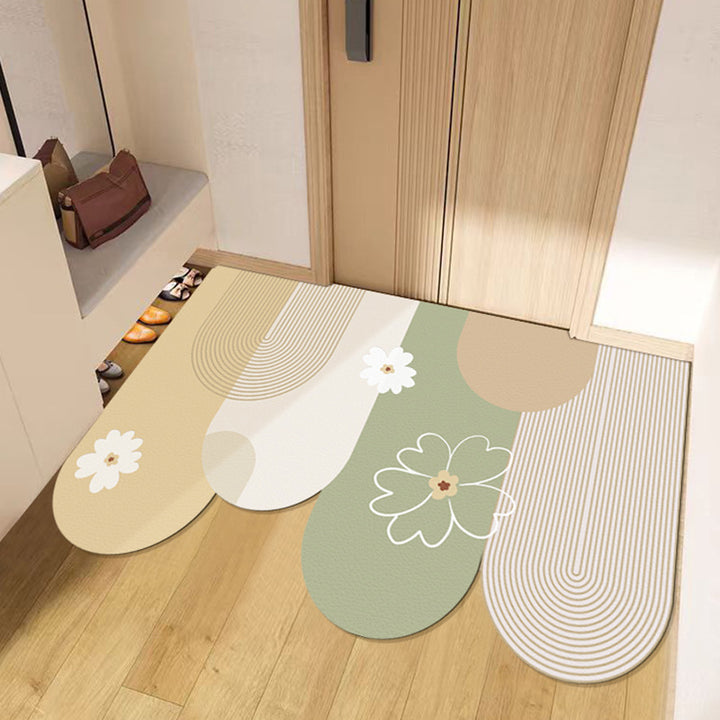 Living Room Entryway Door Mat Waterproof Leather Floor Mat Home New Entryway Foot Mat