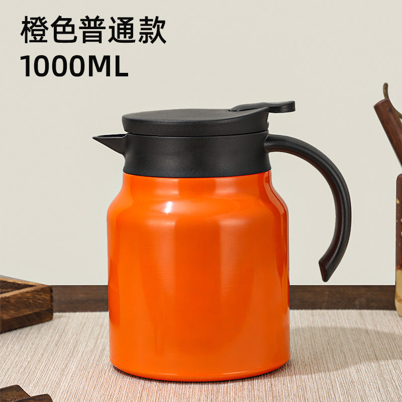 厂家直销316不锈钢焖茶壶 家用覆钛显温茶水分离大容量保温壶定制