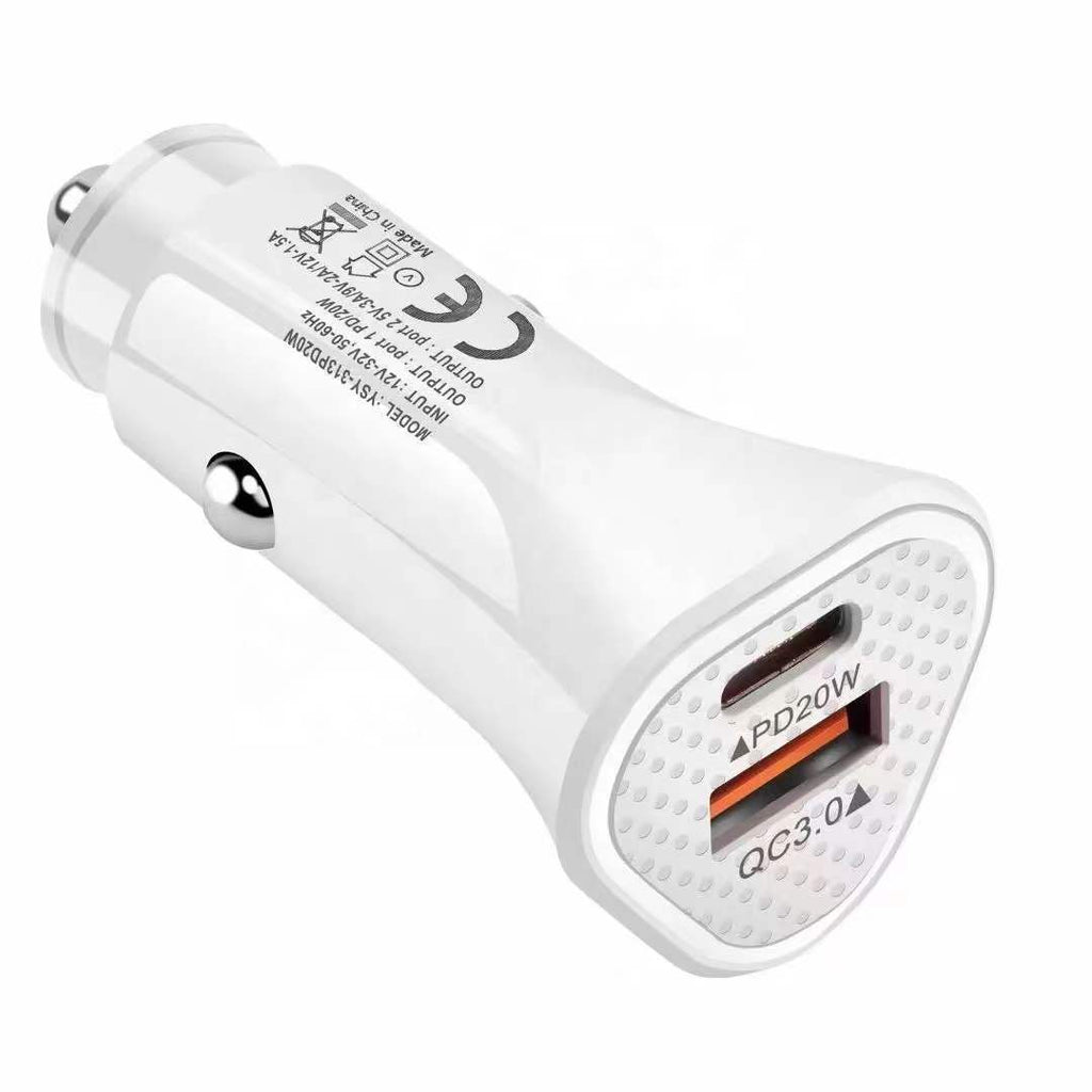 PD 38W Car Charger – QC3.0 Fast Charging Universal Car Phone Charger