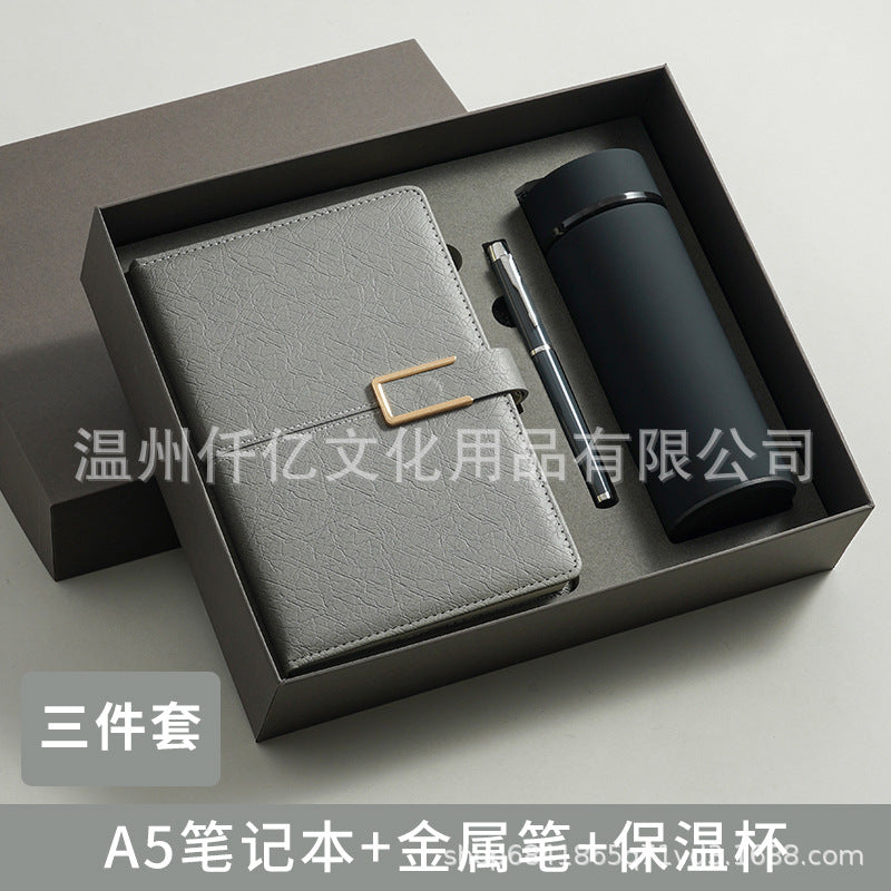 新款笔记本礼盒保温咖啡杯套装伴手礼高档记事本子节假日礼品定制