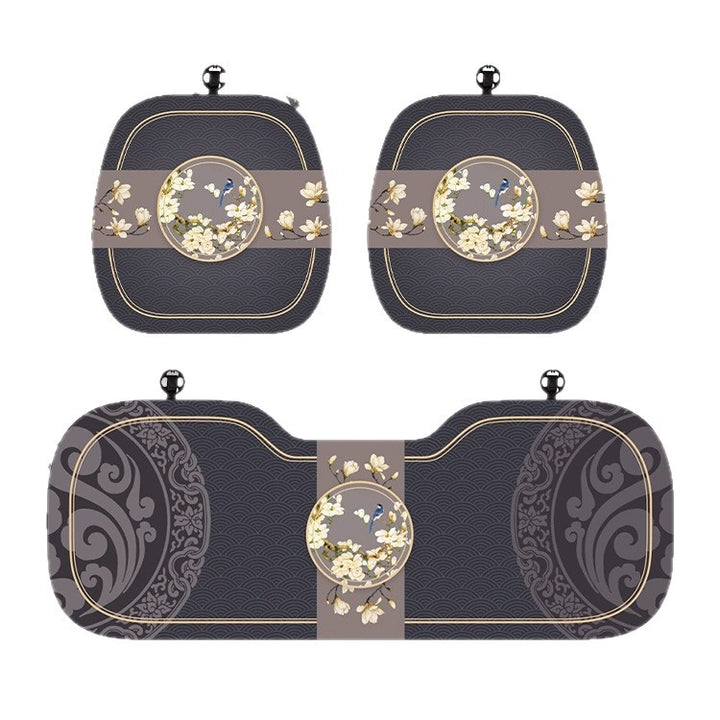 Chinese Style Car Seat Cushion – Breathable Four-Season Universal Single Piece