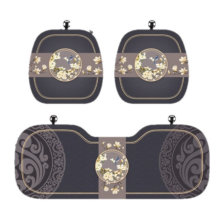 Chinese Style Car Seat Cushion – Breathable Four-Season Universal Single Piece