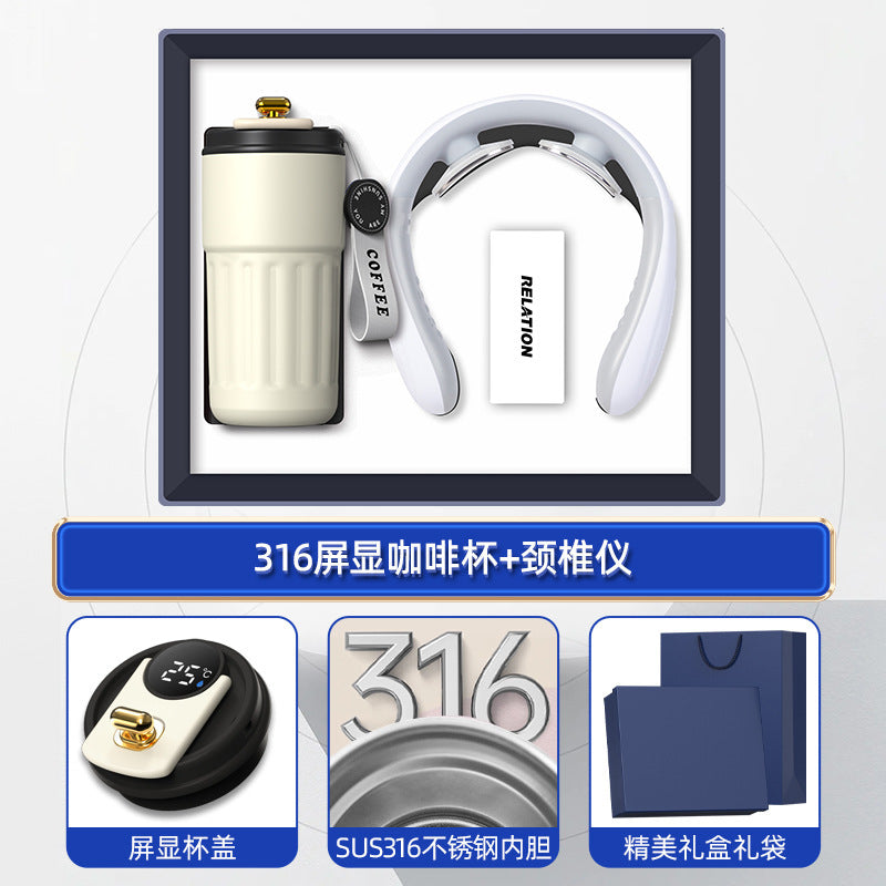 商务礼品套装咖啡杯颈椎仪礼盒活动创意礼品定制LOGO伴手礼送客户