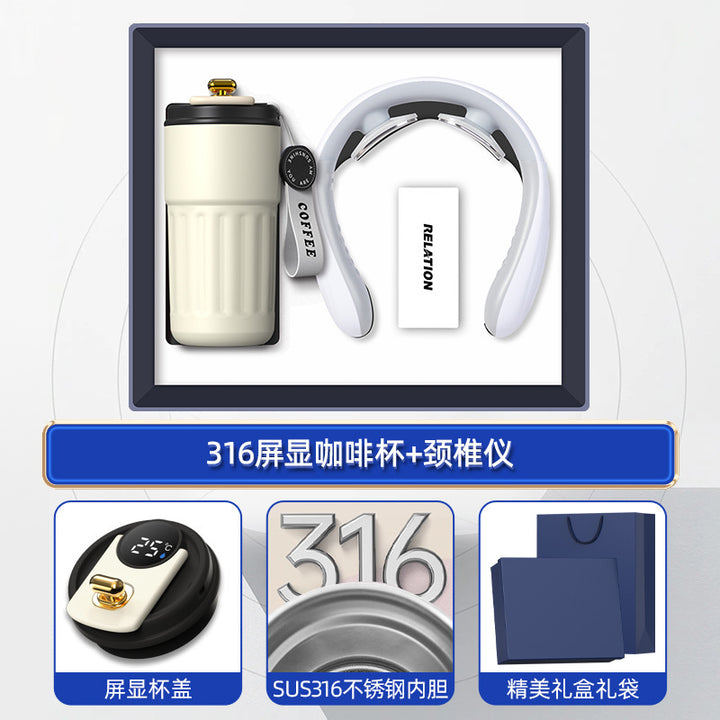 商务礼品套装咖啡杯颈椎仪礼盒活动创意礼品定制LOGO伴手礼送客户