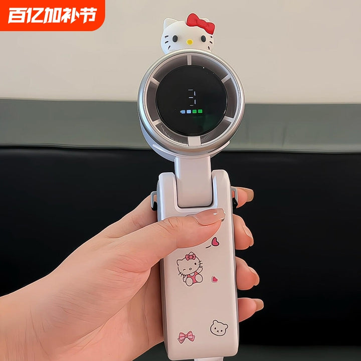 厂家新款无叶风扇手持长续航小风扇桌面便携可挂脖随身充电小电扇