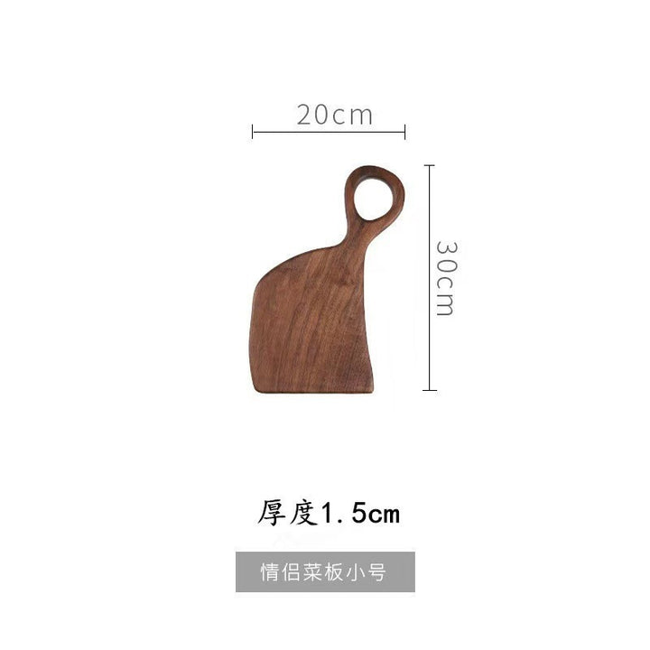创意黑胡桃相思木情侣菜板木质牛排面包托盘实木砧板套装辅食板带