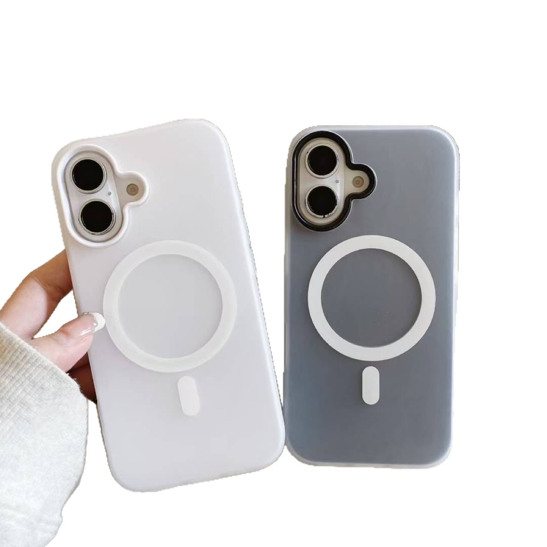 For iPhone17 promax Jelly Frosted Soft Touch Phone Case IP 17 Air Mag Safe Minimalist Shockproof