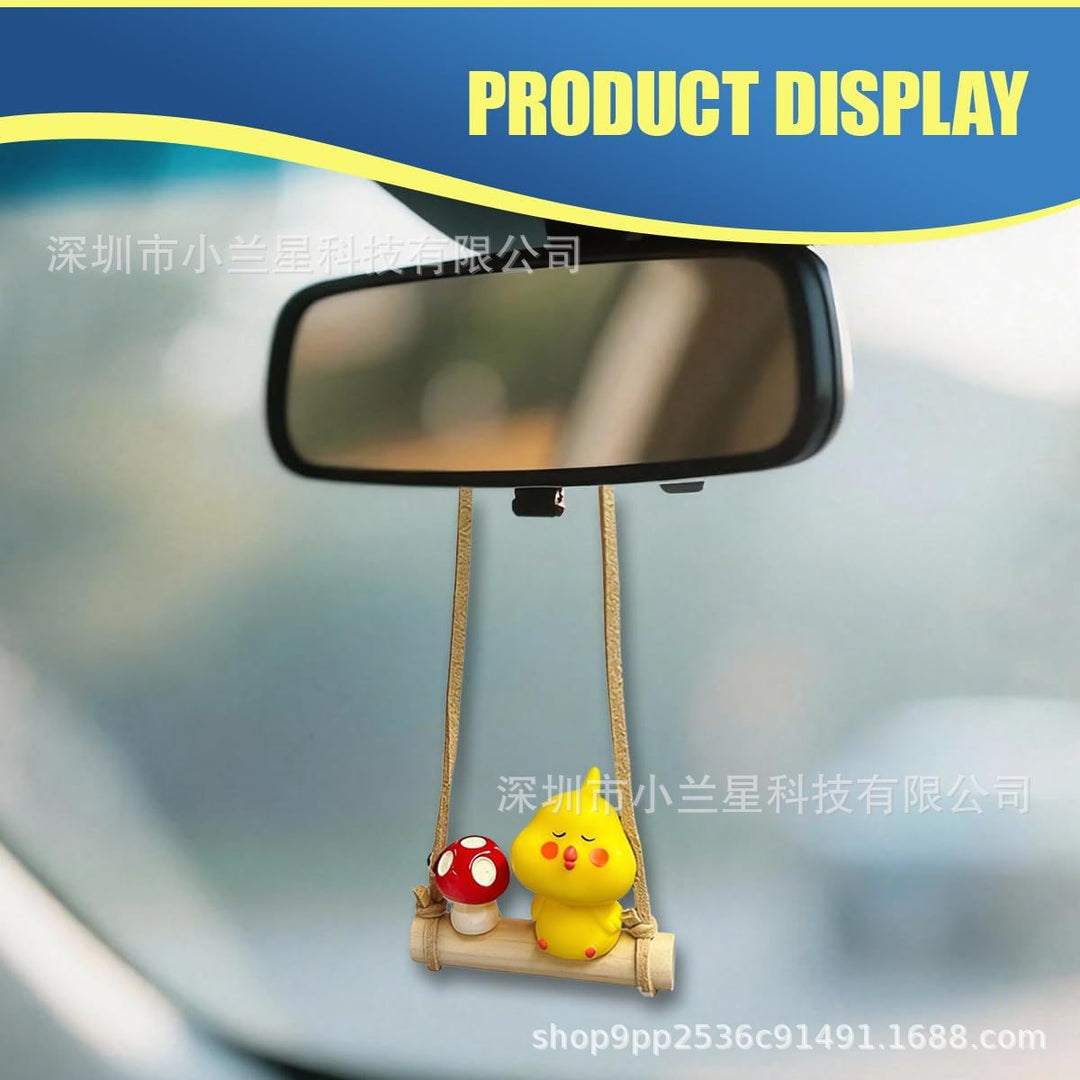 Chick Mushroom Car Hanging Ornament Small Hang Decor