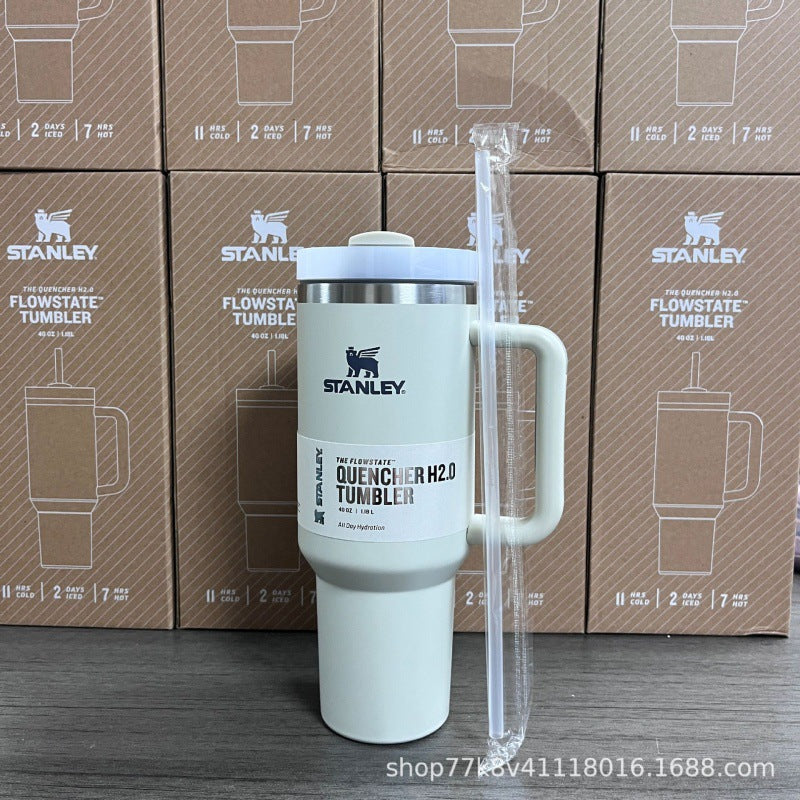 新款史丹利STANLEY2代40oz手柄杯双层不锈钢保温保冷汽车杯冰霸杯
