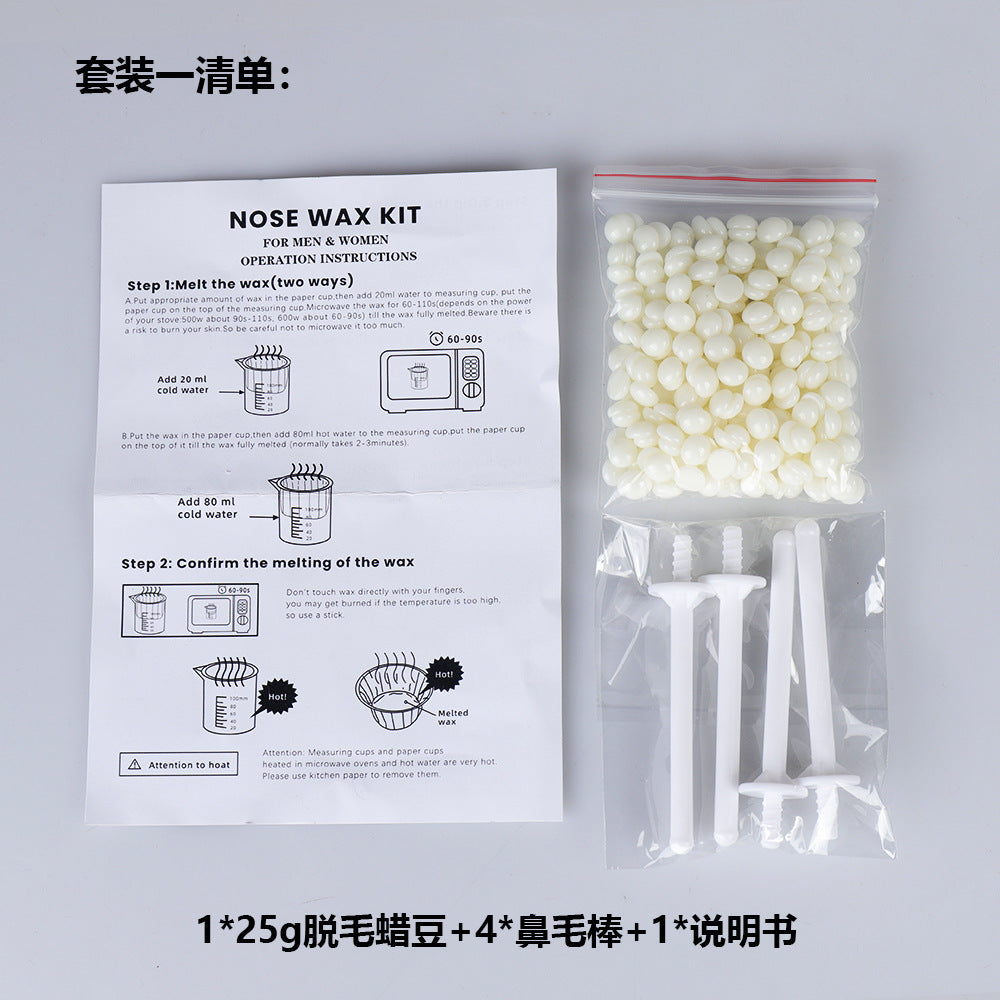 Nose Hair Wax Removal Kit – Eyebrow & Nose Wax Stick Accessories Set
