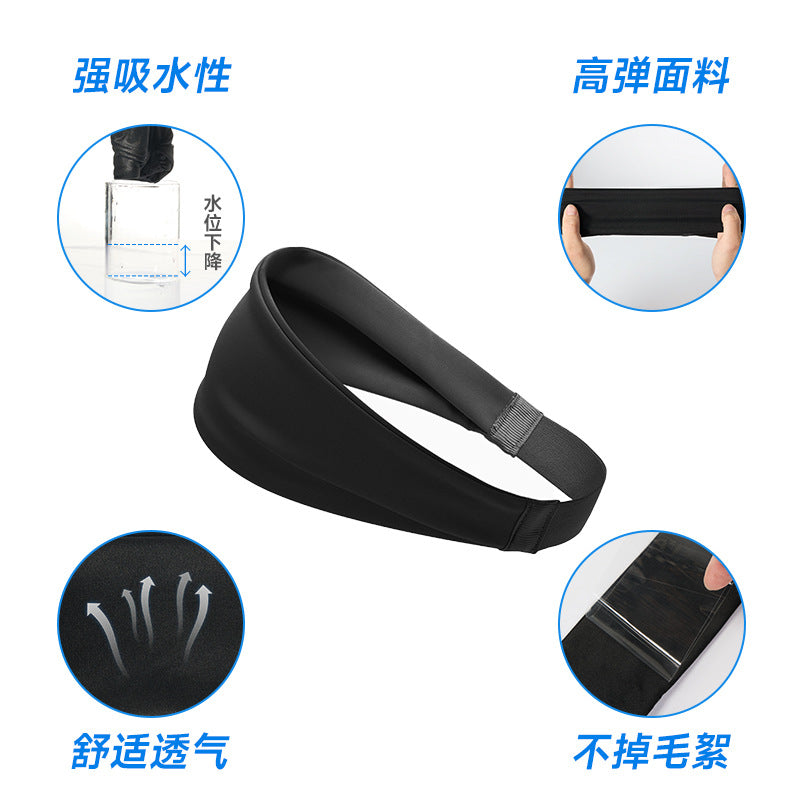 跨境运动头巾健身头带夏季吸汗止汗导汗发带透气篮球跑步瑜伽男女