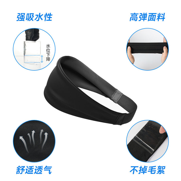 跨境运动头巾健身头带夏季吸汗止汗导汗发带透气篮球跑步瑜伽男女