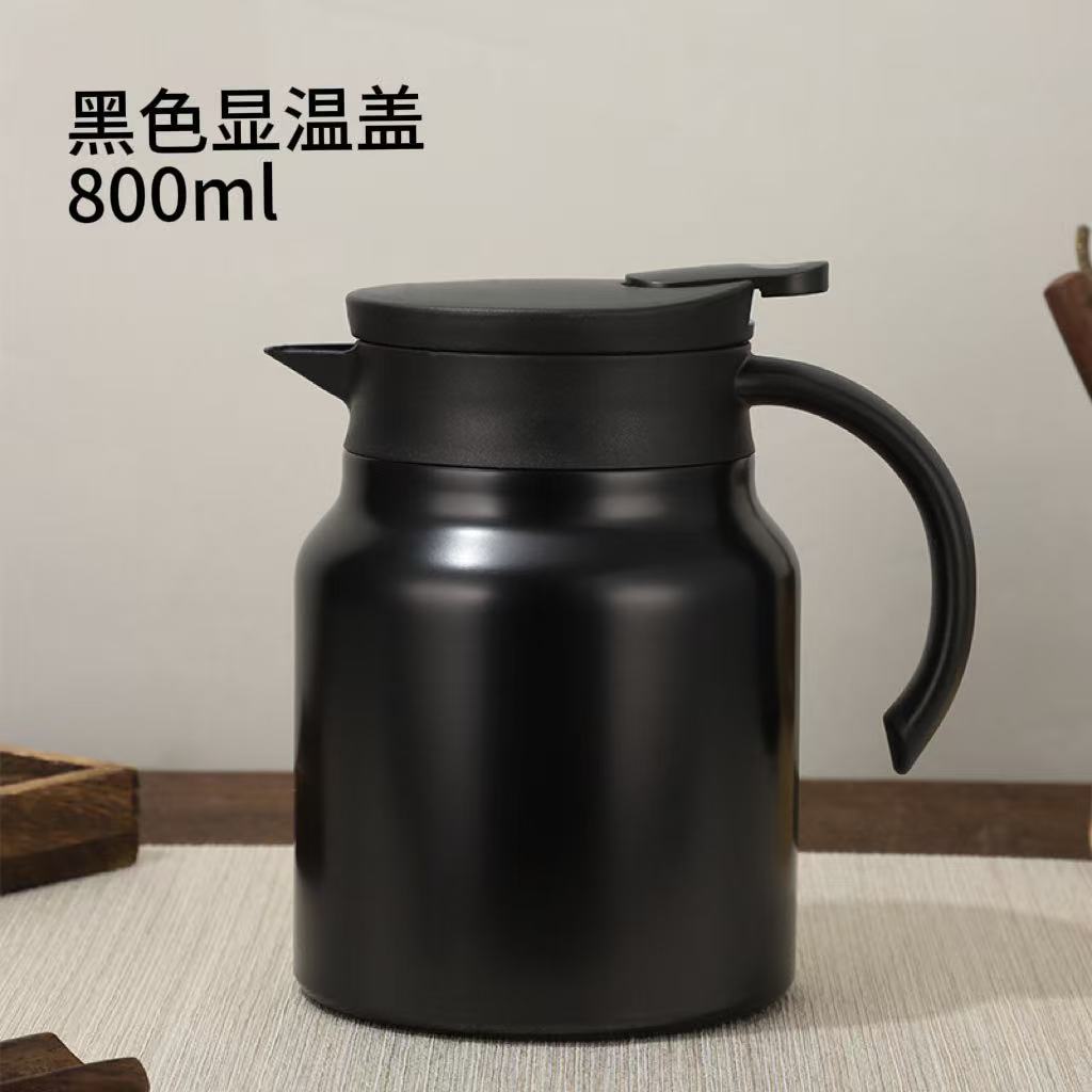 厂家直销316不锈钢焖茶壶 家用覆钛显温茶水分离大容量保温壶定制