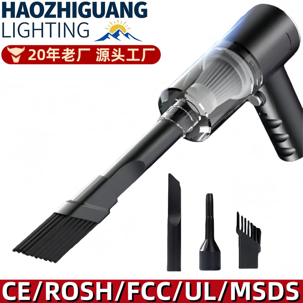 大功率小型无线车载吸尘器吸吹一体家车两用便携吸尘机强吸力批发