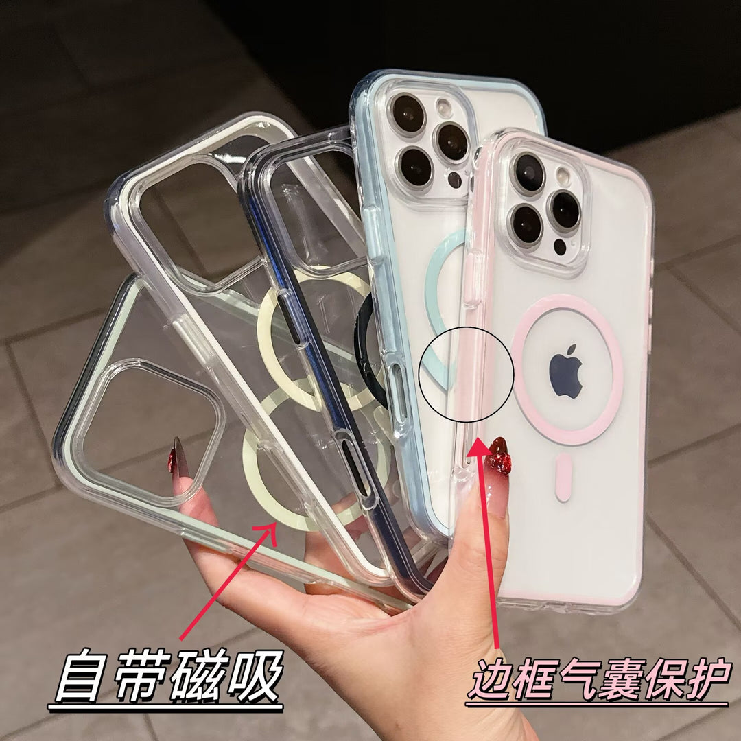 For iPhone 17 promax Precision 2-in-1 Airbag Mag Safe Phone CaseiPhone16 Clear Shockproof
