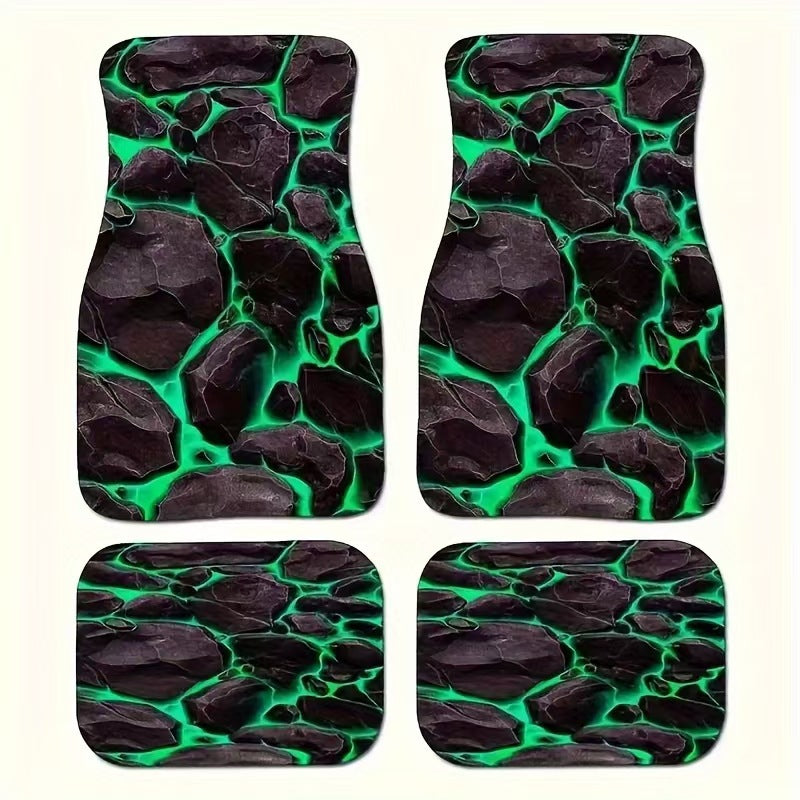 TEMUNordic Vintage Car Foot Mat Carpet Carpet 4 Piece Set Stain Resistant Floor Mat Wholesale Drop Shipping