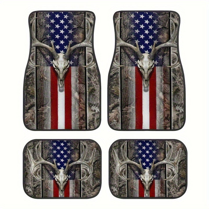 Vintage Car Foot Mat Carpet 4 Piece Set Stain Resistant Floor Mat TEMUFoot Mat Wholesale