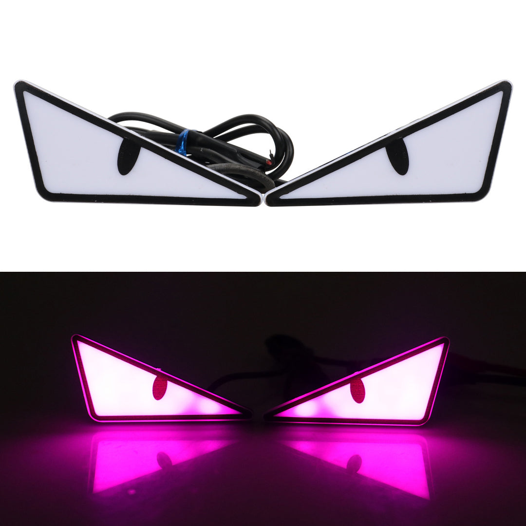 Motorcycle License Plate Screw Light – Triangle Demon Eyes __NS 73__ Decoration