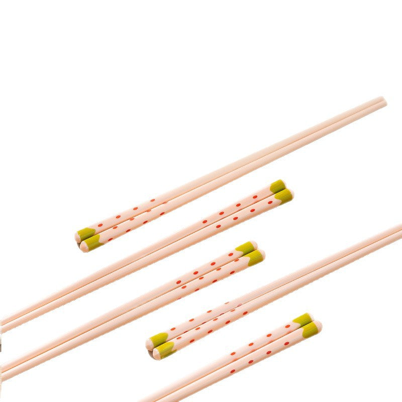 Pink Ceramic Chopsticks 5 High Temperature Home Premium Design Chopsticks Non Slip Chopsticks