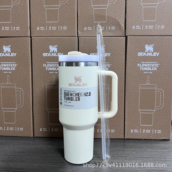 新款史丹利STANLEY2代40oz手柄杯双层不锈钢保温保冷汽车杯冰霸杯