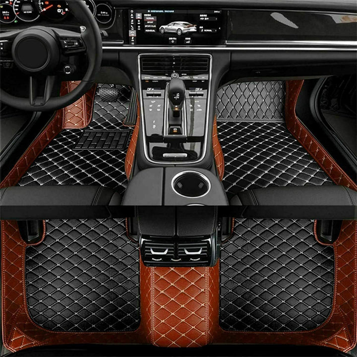 Compatible LADA Granta Special Leather Car Foot Mat