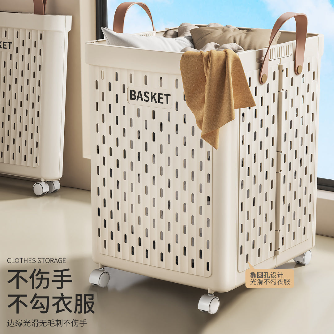 Large Capacity Foldable Laundry Basket – Collapsible Clothes Hamper for Bathroom