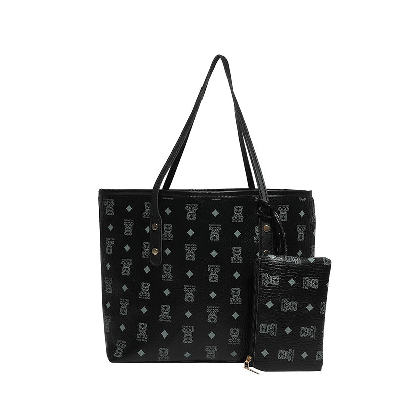 Vintage Tote Bag Women Spring Summer New Fashion Large Capacity Shoulder Bag Premium Feel Underarm Bag