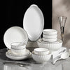 Round Ceramic Bowl & Plate Dinnerware Set – Simple High-End 2026 Tableware