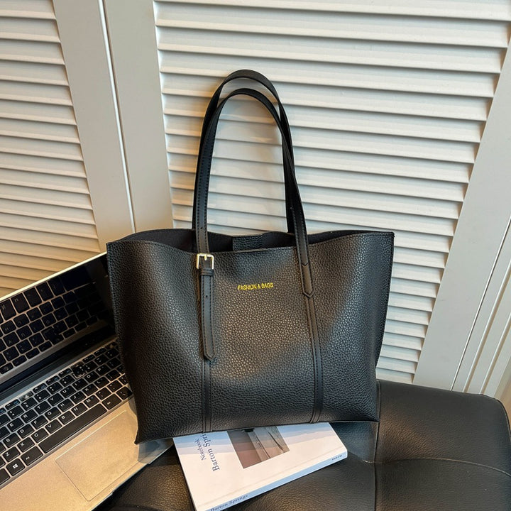 Tote Bag Women Large Capacity Korean Style Minimalist Commuter Spring New Fashion Popular Stylish Shoulder