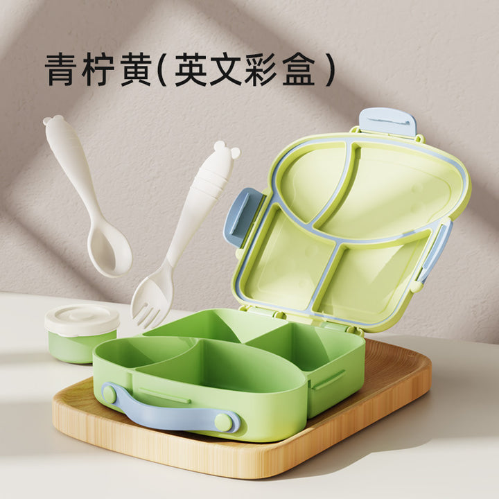 学生塑料分格饭盒 上班族午餐便当盒便携旅游水果沙拉盒打包餐盒