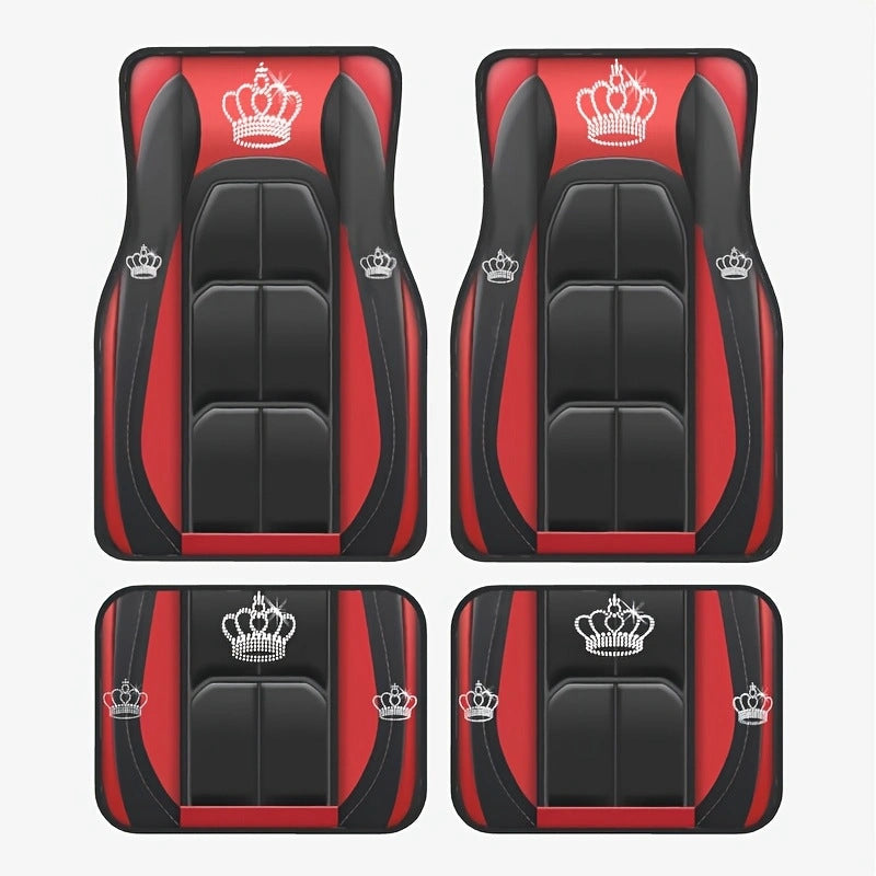TEMUNordic Vintage Car Foot Mat Carpet Carpet 4 Piece Set Stain Resistant Floor Mat Wholesale Drop Shipping