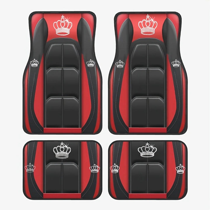 TEMUNordic Vintage Car Foot Mat Carpet Carpet 4 Piece Set Stain Resistant Floor Mat Wholesale Drop Shipping
