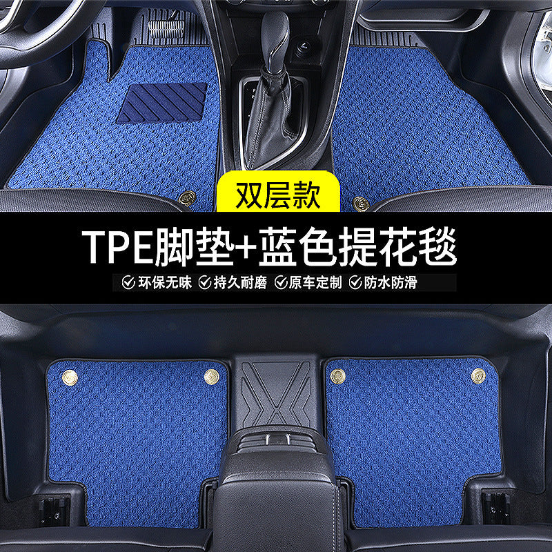 适配适用于全车型TPE汽车脚垫原厂专用全包围无异味防水内饰脚垫