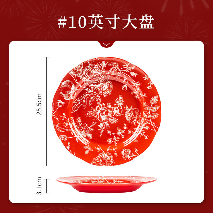 KANGMO Dinner Set New Year - Wedding Festive Tableware Gift Box