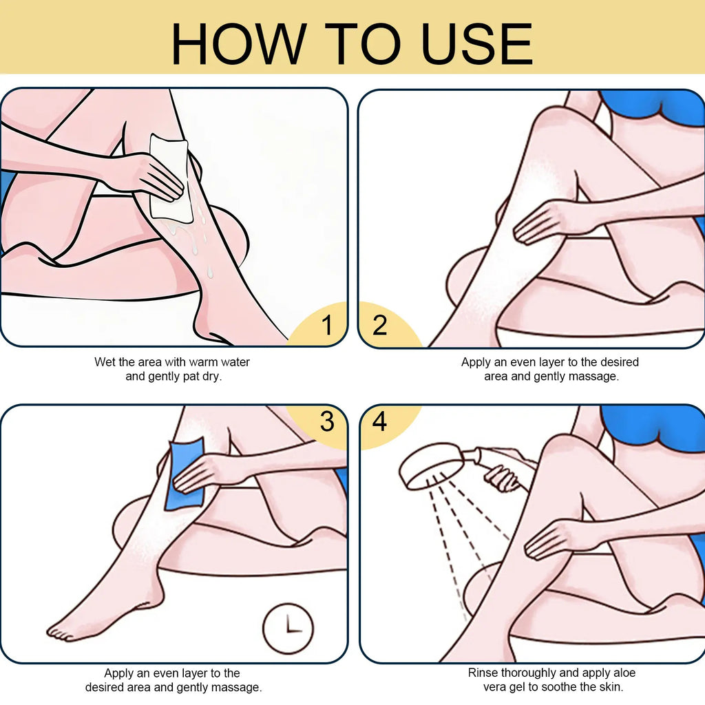 hair removal cream脱毛膏温和去毛全身脱毛霜身体护理TK爆款定制