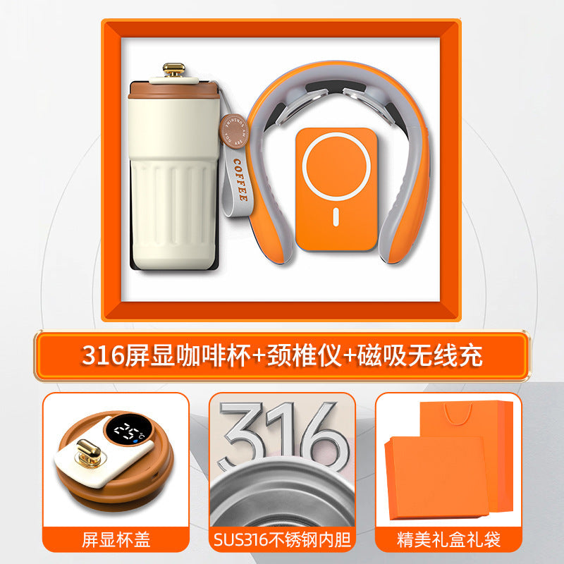 商务礼品套装咖啡杯颈椎仪礼盒活动创意礼品定制LOGO伴手礼送客户