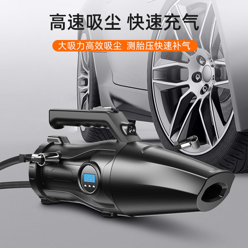 车载吸尘器充气泵多功能四合一点烟器汽车通用型大功率打气筒车用