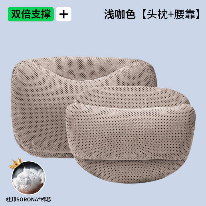 Car Pillow Premium Feel Breathable Cotton Neck Pillow Car Pillow