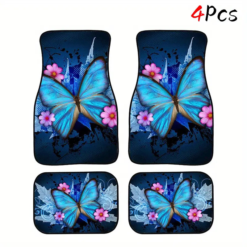 Vintage Car Foot Mat Carpet 4 Piece Set Stain Resistant Floor Mat TEMUFoot Mat Wholesale