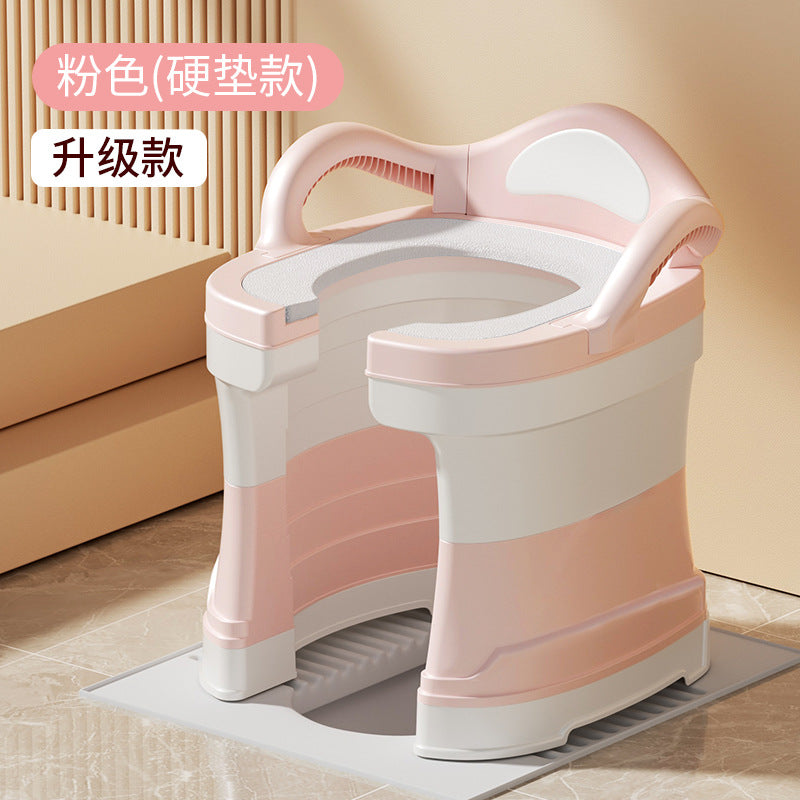 蹲便改坐便椅孕妇坐便器蹲厕凳子蹲坑神器家用老人厕所移动马桶