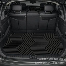 跨境亚马逊简约汽车专用后备箱地垫耐脏耐磨易打理防尘水晶绒垫子