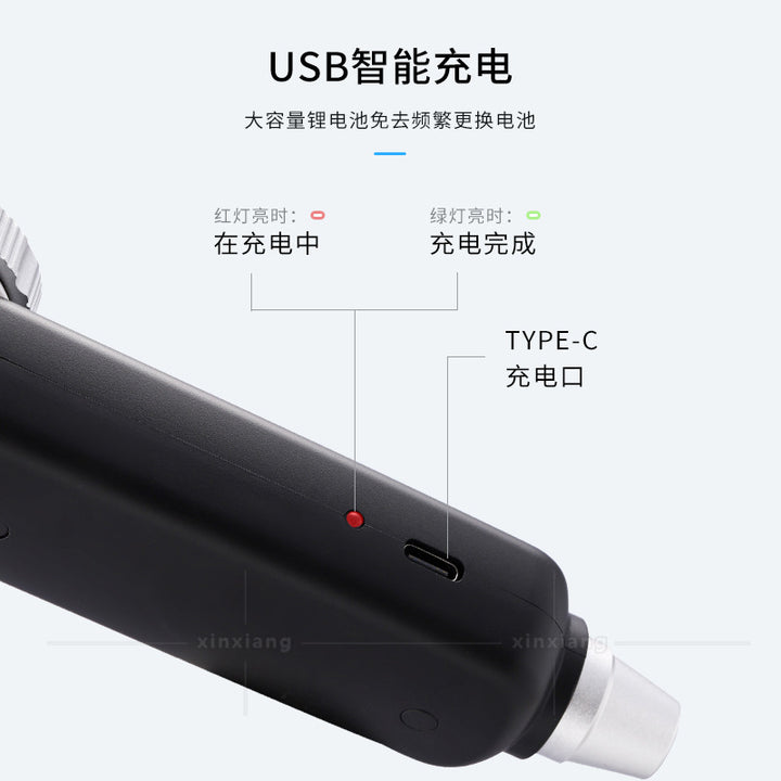 30倍三种光源USB充电款玉石鉴赏古玩收藏手持放大镜UV紫光灯验钞