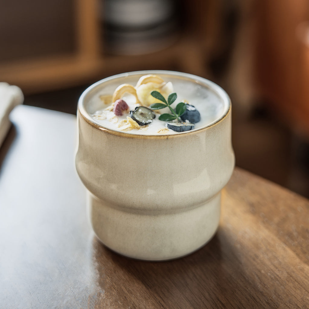 特色复古陶瓷杯日式手握咖啡杯家用餐厅通用杯子甜品杯批发茶水杯