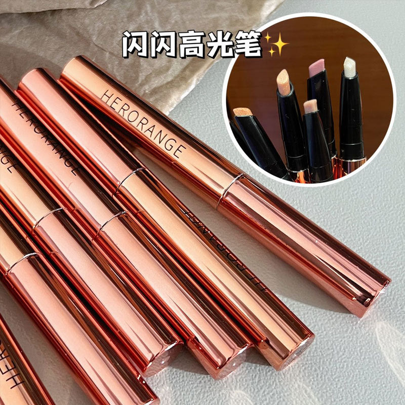 HERORANGE~闪闪清透爆闪碎钻冰钻石卧蚕笔眼影棒珠光学生平价R315