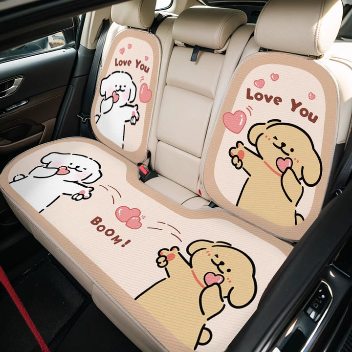 Summer Ice Silk Car Seat Cushion – Cute Four Season Universal Women Cool Pad
