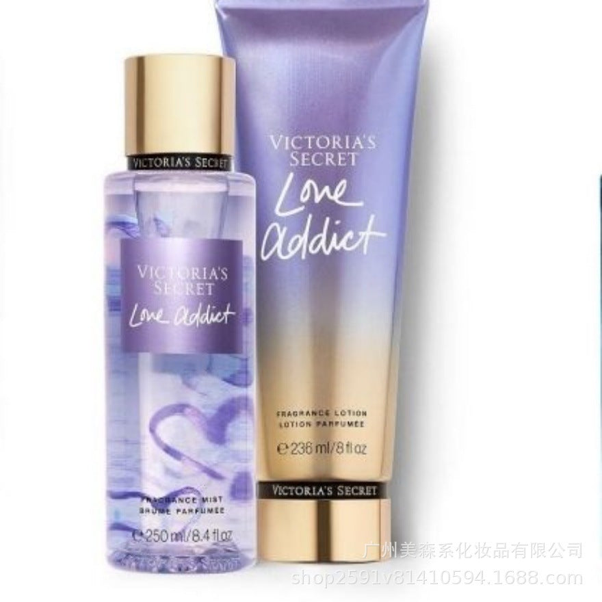 跨境维多利亚的秘密身体乳VS香氛喷雾套装滋润保湿持久留香爆款