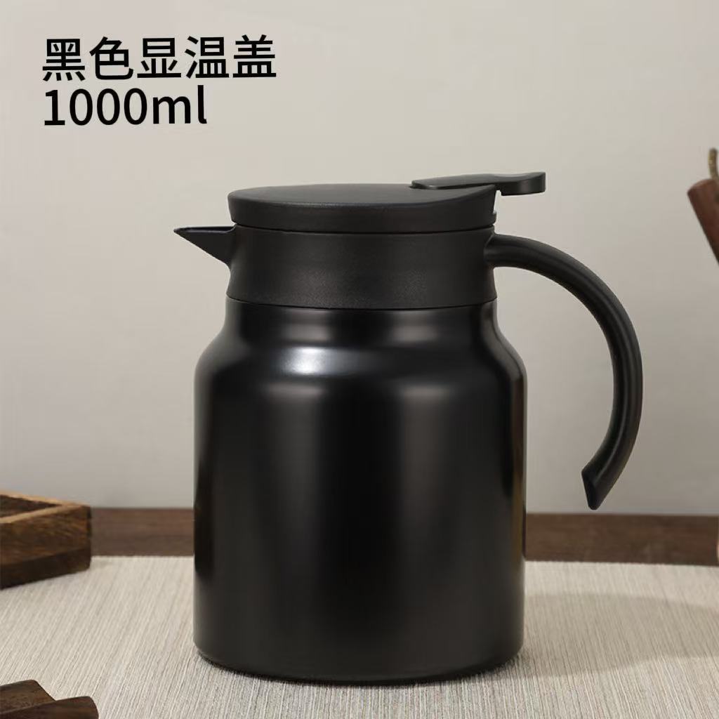 厂家直销316不锈钢焖茶壶 家用覆钛显温茶水分离大容量保温壶定制