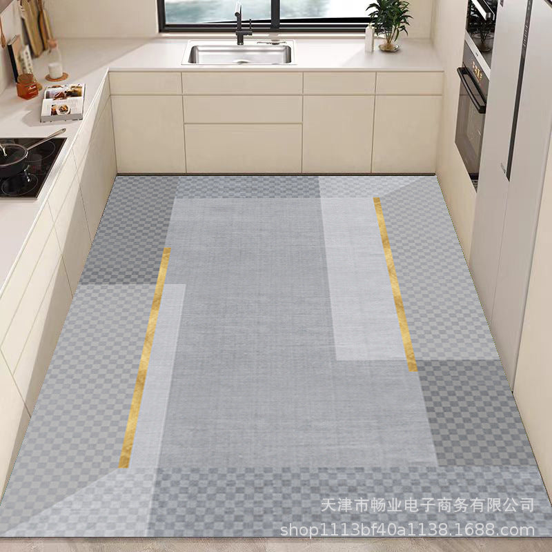 pvc Kitchen Floor Mat Non Slip Waterproof Home Foot Mat Entryway Carpet